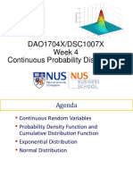 Week 4 Continuous Probability Distribution PDF