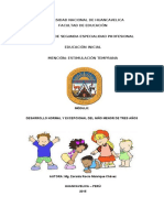 Afe 102 Desarrollo Normal y Excepcional Del Niño Menor de Tres Años