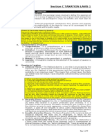 Section C Taxation Laws 1: General Principles of Taxation