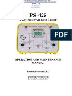 Preston Pressure PS 425 Operation and Maintenance Manual PDF