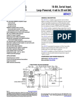 16-Bit, Serial Input, Loop-Powered, 4 Ma To 20 Ma DAC: Data Sheet