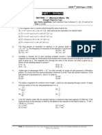 Part-1: Physics: SECTION - 1: (Maximum Marks: 80)