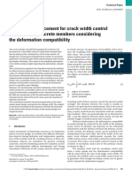 Minimum Reinforcement For Crack Width Control in Restrained Concrete Members Considering The Deformation Compatibility