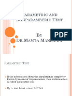 Parametric Vs Nonparametric Tests