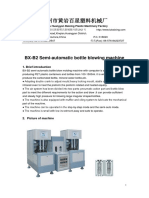 BX-B2 Semi-Automatic Bottle Blowing Machine: 1. Brief Introduction