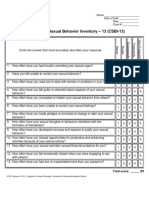 Compulsive Sexual Behavior Inventory Csbi - 13 English