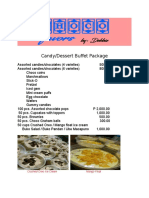 Dessert Buffet Package