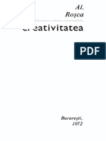 Alexandru Rosca - Creativitatea PDF