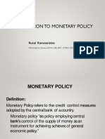 FIN301 - Week 05 - Monetary Policy