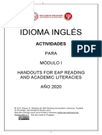 Ingles Modulo 1 2020 Actividades para El Alumnos