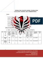 Technical Proposal of Diesel Generator