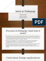 Precision in Pedagogy