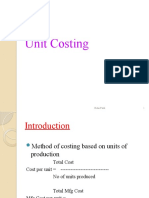 Unit Costing: Nitin Patel