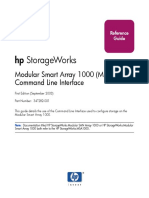 HP Storageworks: Modular Smart Array 1000 (Msa1000) Command Line Interface