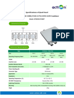 Specifications of Quad-Band 790-960/1710-1880/1920-2170/2490-2690 Combiner