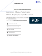 Determinants of Teacher Professionalism