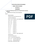 Computer Application Assignment