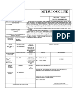 Bill of Lading 1