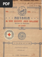 Escritura Cruz Roja 1928