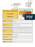 Ficha Técnica Francesinha 