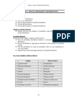 Chapter 2: Special Probability Distributions