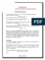 CAPITULO III - Solucion de Ecuaciones de Primer Orden