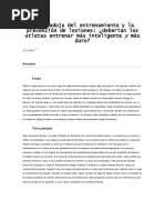 La Paradoja Del Entrenamiento y La Prevención de Lesiones, Gabbet.