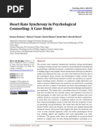 Heart Rate Synchrony in Psychological Counseling: A Case Study