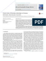 Current Status of Bioenergy Technologies in Germany