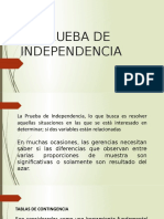 La Prueba de Independencia