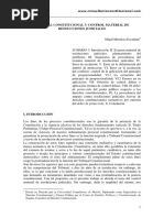 MENDOZA ESCALANTE. Tribunal Constitucional y Control Material de Resoluciones Judiciales