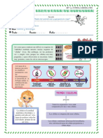 Ficha Sobre LA CÉLULA