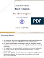 Model Reduction: Automatic Control 2