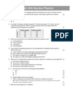 17 Worksheet (AS) Nuclear Physics