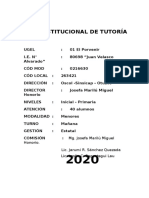 Plan de Tutoria 2020