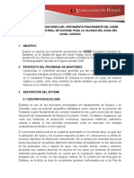 Programa de Monitoreo Del Vertimiento Proveniente Del Cideb Ciudadela Industrial de Duitama para La Calidad Del Agua Del Canal Vargas