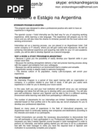 Trabalho e Estágio Na Argentina: Internships Programs in Argentina