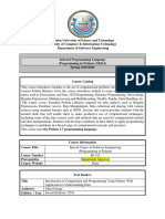 IET SE412 Python Spring 2020 Syllabus