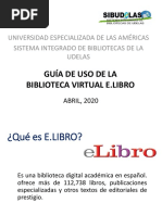 Guía de Uso de E.libro