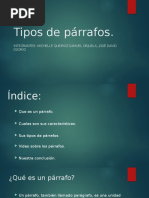 Tipos de Párrafos