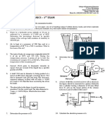 Ce 343L - Fluid Mechanics - 1 Exam