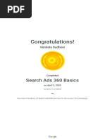 Search Ads 360 Basics - Google