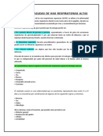 Infecciones Agudas de Vias Respiratorias Altas