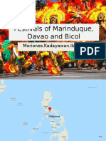 Festivals of Marinduque, Davao and Bicol: Moriones - Kadayawan.Ibalong