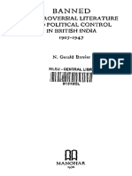 Banned Controversial Literature and Political Control in British India 1907 1947 1976 PDF