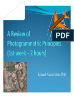 A Review of Photogrammetric Principles