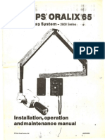 Philips Oralix 65S Dental X-Ray - Installation and Service Manual