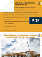 01 Modalidades Ejec, Funciones Del Ing. Residente Supervisor PDF