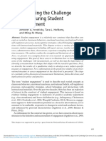 27 Addressing The Challenge of Measuring Student Engagement: Jennifer A. Fredricks, Tara L. Hofkens, and Ming-Te Wang