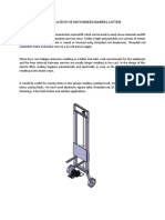 Fabrication of Motorized Barrel Lifter